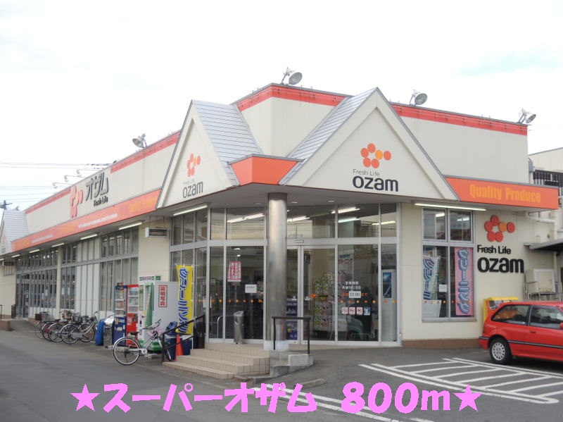 Supermarket. 800m until Ozamu (super)