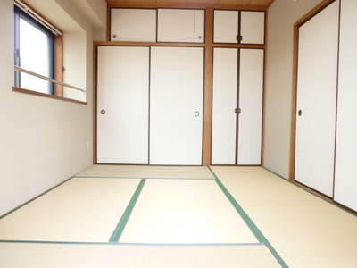 Living and room. Storage rich Japanese-style room