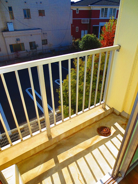 Balcony. While dry the laundry, Relieved breath (^ v ^)