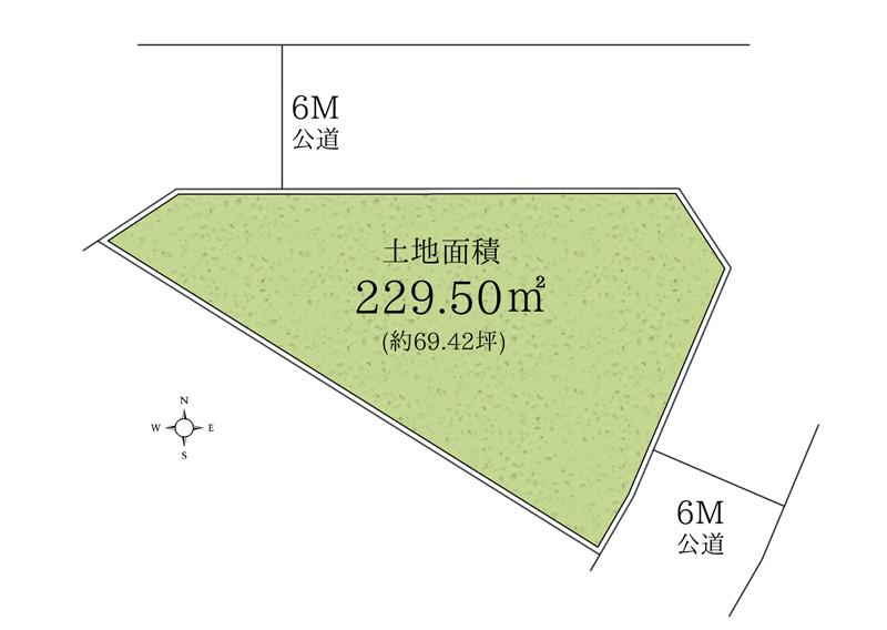 Compartment figure. Land price 26 million yen, Land area 229.5 sq m