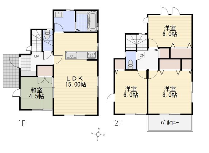 Floor plan. (A Building), Price 33 million yen, 4LDK, Land area 122.79 sq m , Building area 93.56 sq m