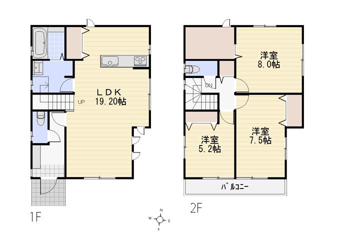 Floor plan. (D Building), Price 31 million yen, 3LDK, Land area 125.96 sq m , Building area 99.36 sq m
