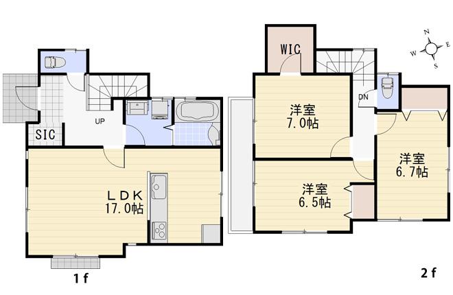 Other building plan example. Building plan example (No. 3 locations) / Building area 92.56 sq m (28.00 square meters)
