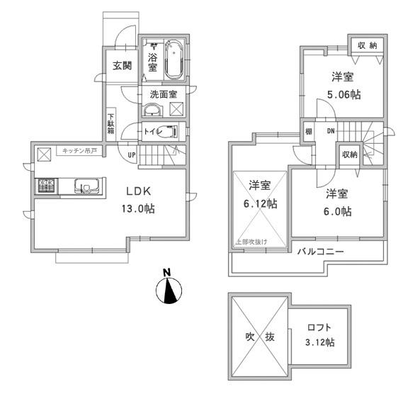 Floor plan. 23.8 million yen, 3LDK, Land area 89.92 sq m , Building area 70.38 sq m floor plan