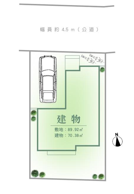 Compartment figure. 23.8 million yen, 3LDK, Land area 89.92 sq m , Building area 70.38 sq m compartment view