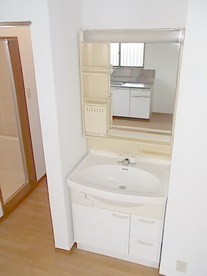 Washroom. Independent wash basin