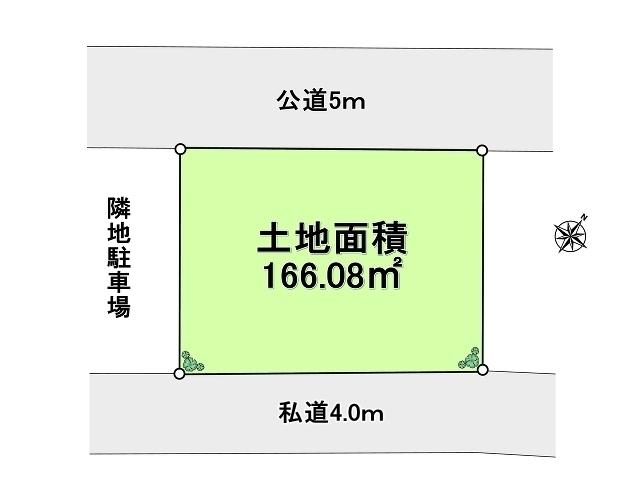 Compartment figure. Land price 65,800,000 yen, Land area 166.08 sq m Musashino Sekizen 2-chome compartment view