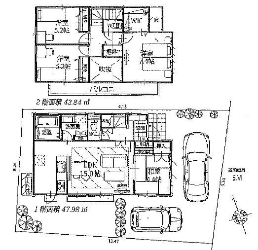 Floor plan. 62,800,000 yen, 4LDK, Land area 120 sq m , Building area 91.82 sq m