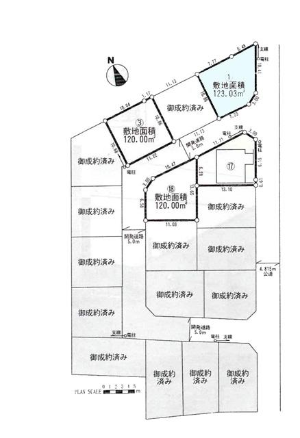 Compartment figure. Land price 61,800,000 yen, Land area 123.03 sq m