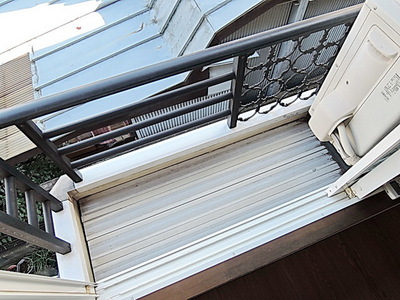 Balcony. Flower box