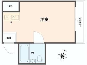Floor plan. Price 8 million yen, Occupied area 11.97 sq m