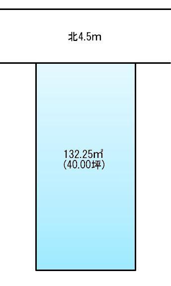 Compartment figure. Land price 53,800,000 yen, Land area 132.25 sq m