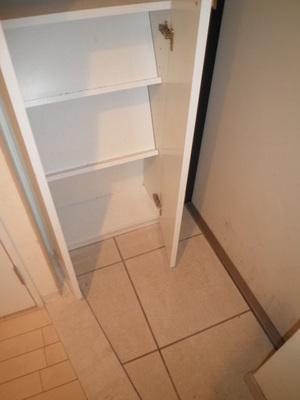 Entrance. Shoe box
