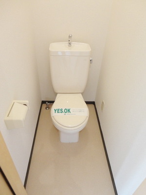 Toilet. It attaches warm water washing toilet seat