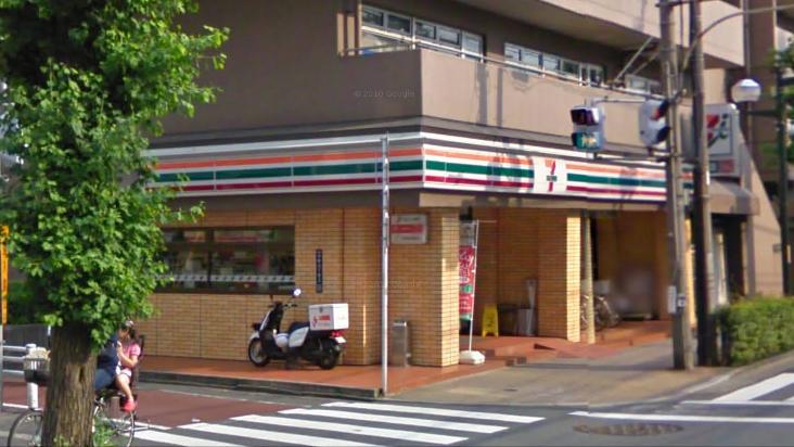 Convenience store. Seven-Eleven Musashino post office before store up (convenience store) 77m