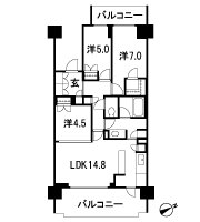 Floor: 3LDK + WIC, the occupied area: 74.46 sq m, Price: TBD