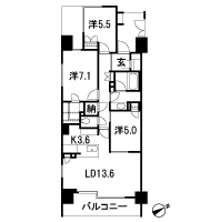 Floor: 3LDK + WIC + SIC + N, the occupied area: 80.09 sq m, Price: 66,800,000 yen, now on sale