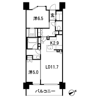 Floor: 2LDK + WIC + SIC, the occupied area: 63.06 sq m, Price: 54,800,000 yen, now on sale