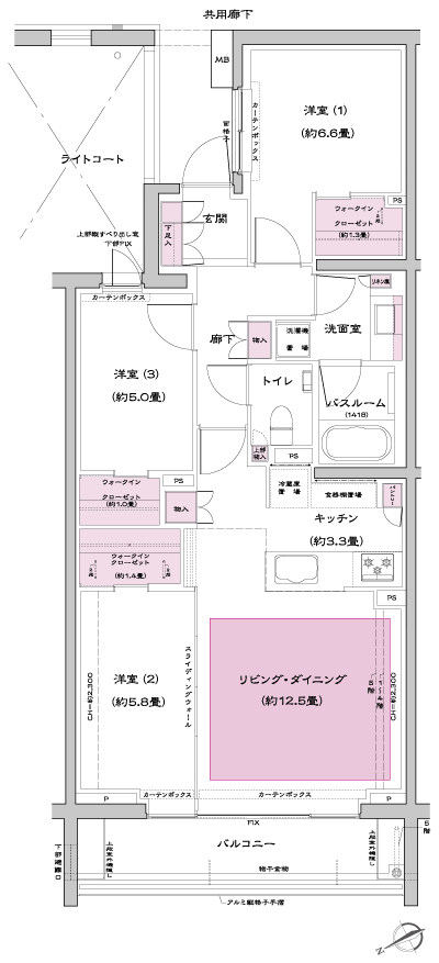 Floor: 3LDK + 3WIC, occupied area: 78.86 sq m, Price: 62,700,000 yen, now on sale