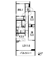 Floor: 3LDK + WTC + SIC, the occupied area: 74.98 sq m, Price: 53,400,000 yen, now on sale