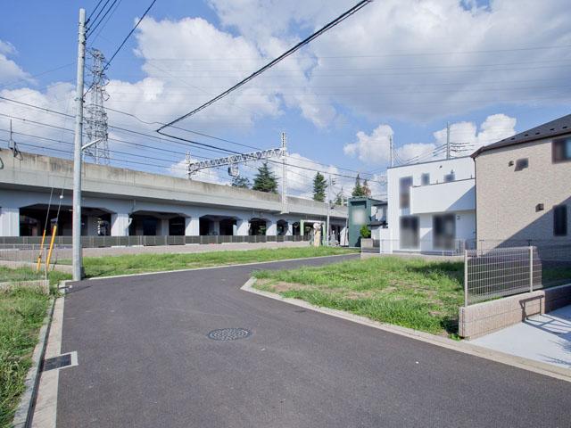 Local land photo. Field landscape Vacant lot