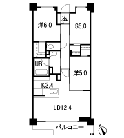 Floor: 2LDK + S (service room), the occupied area: 70.68 sq m, Price: 62,800,000 yen, now on sale
