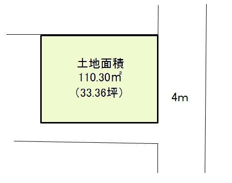 Compartment figure. Land price 64,800,000 yen, Land area 110.3 sq m