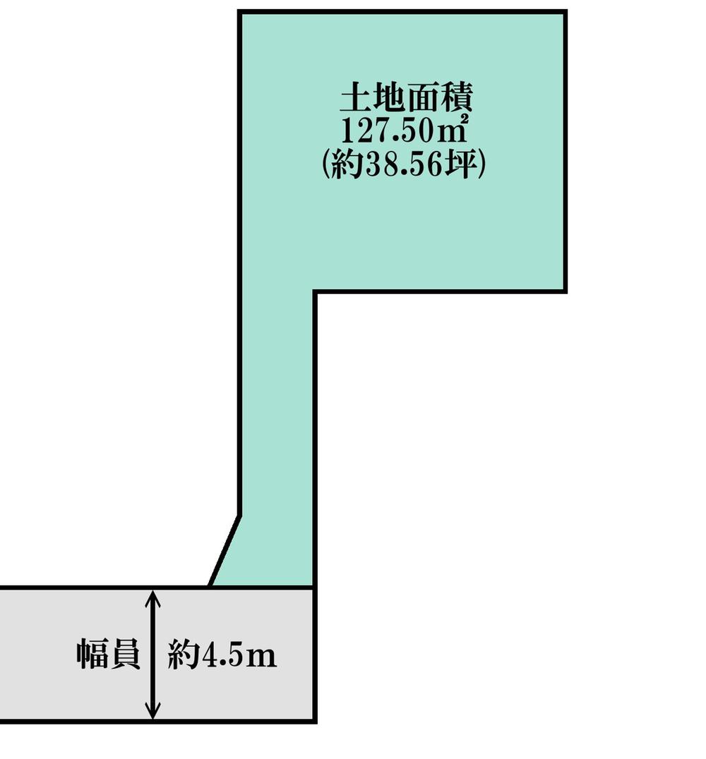 Compartment figure. Land price 48,800,000 yen, Land area 127.5 sq m