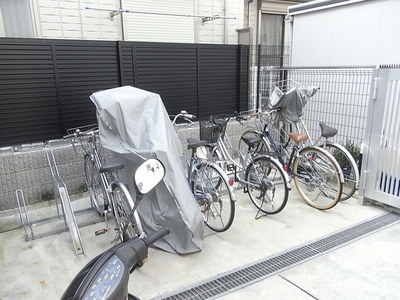 Other common areas. On-site bicycle parking lot