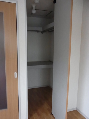 Receipt. Walk-in closet with a storage capacity