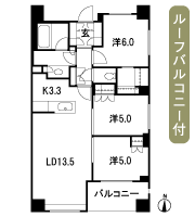 Floor: 3LDK + WIC, the occupied area: 72.95 sq m, Price: 69,300,000 yen, now on sale