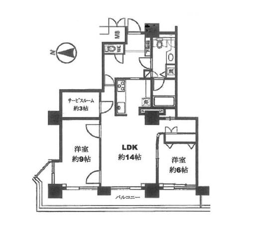 Floor plan. 2LDK + 2S (storeroom), Price 67 million yen, Occupied area 79.36 sq m