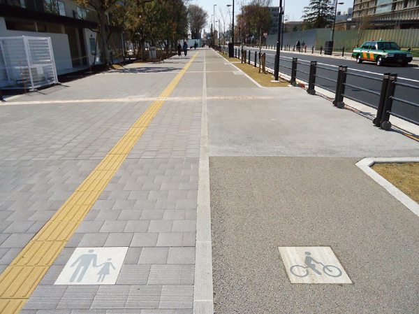 Other. Road of the establishment of about than planned land 20m electric wires are underground. For bicycles / It is divided with a pedestrian, safety ・ comfortable.