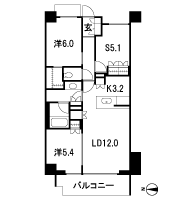 Floor: 2LD ・ K + S (service Room [Storeroom] ) + WIC (walk-in closet), the occupied area: 70.15 sq m, Price: 66,823,000 yen, now on sale