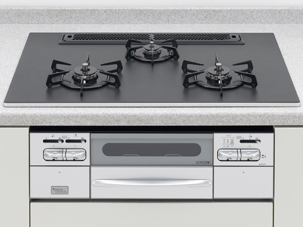 Kitchen.  [Teflon ・ Aluminum top stove] Teflon high durability to the beautiful aluminum top plate ・ Adopt a platinum coating. Dirt has become easy to easy to be every day of care dropped.