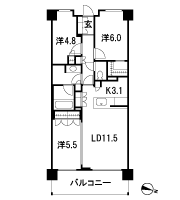 Floor: 3LDK + WIC + TR, the occupied area: 70.32 sq m, Price: 63,980,000 yen, now on sale