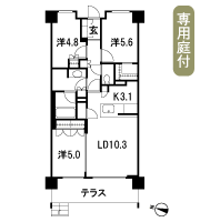 Floor: 3LDK + WIC + MC + TR, the occupied area: 67.09 sq m, Price: 54,980,000 yen, now on sale