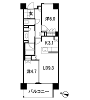Floor: 2LDK + TR, the area occupied: 56.1 sq m, Price: 53,880,000 yen, now on sale