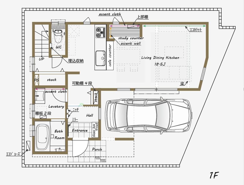 Floor plan. "Nordic House" Ekoda Phase 1 4 Building -1F
