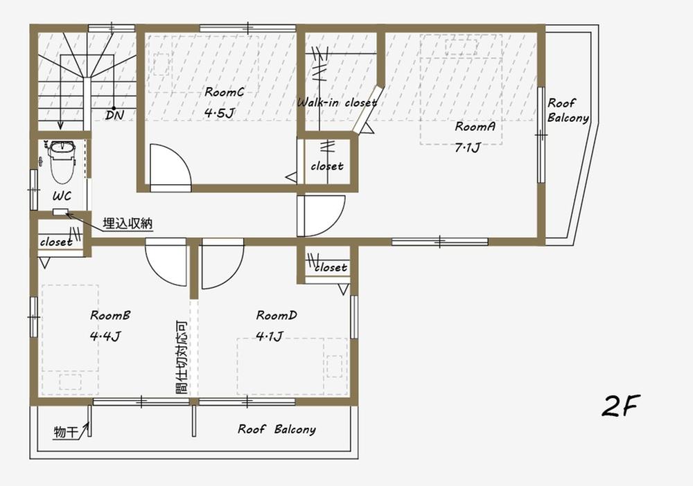 Floor plan. "Nordic House" Ekoda Phase 1 4 Building -2F