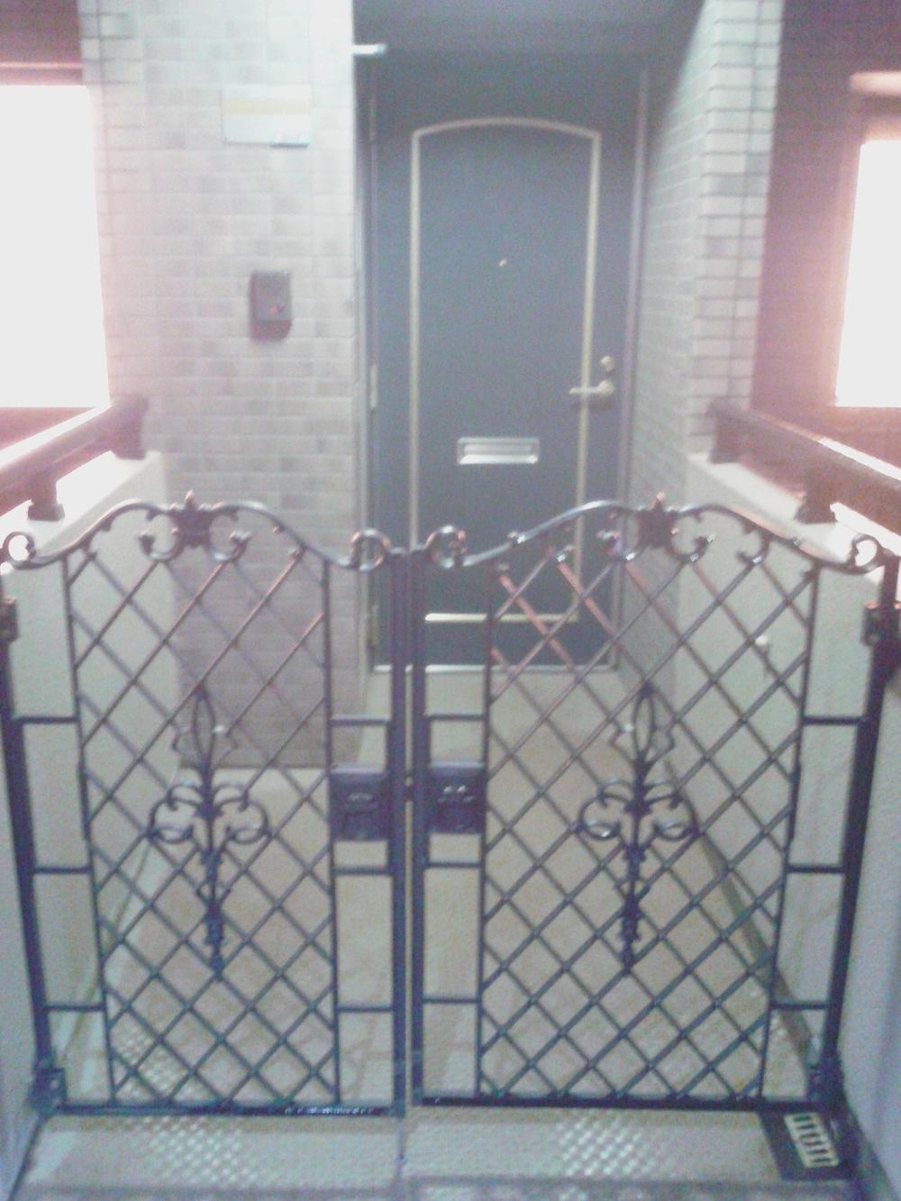 Entrance. Local shooting