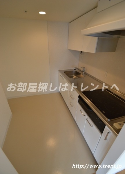 Kitchen. It is a reference photograph of 1LDK southwest type of the 12th floor same building.