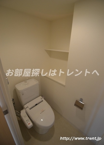 Toilet. It is a reference photograph of 1LDK southwest type of the 12th floor same building.