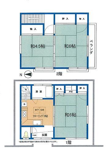 Floor plan. 21 million yen, 3DK, Land area 42.14 sq m , Building area 50.67 sq m