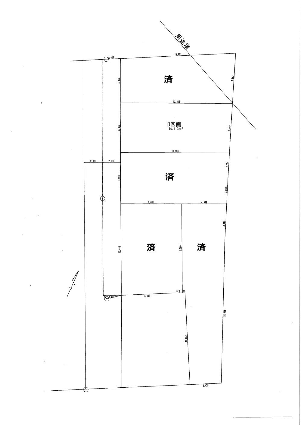 Compartment figure. Land price 31,800,000 yen, Land area 66.11 sq m