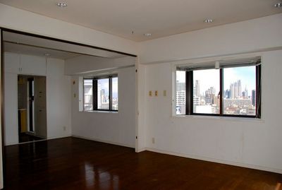 Living and room. Downlight with dimming