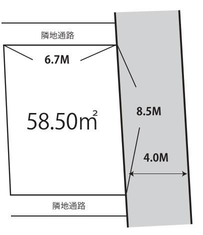 Compartment figure. Land price 42,280,000 yen, Land area 58.5 sq m building plan example (A No. land) Building price 15,520,000 yen, Building area 101.60 sq m