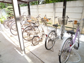 Other common areas. bicycle parking space