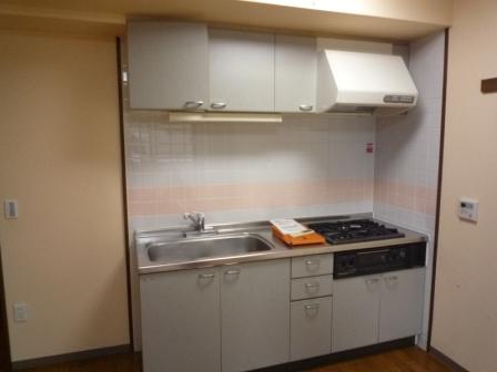 Kitchen. 3-neck gas system kitchen with grill