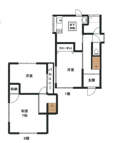 Floor plan. 20.8 million yen, 3K, Land area 67.32 sq m , Building area 52.88 sq m